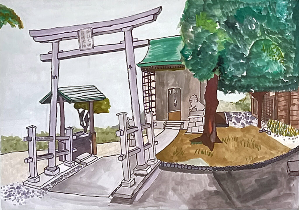 「いつもの集合場所（曽根）」栄中央小学校　５年　栗山　結月