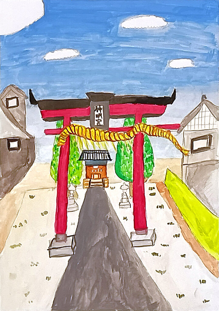 「前谷内神明宮」大面小学校　４年　岡﨑　日和