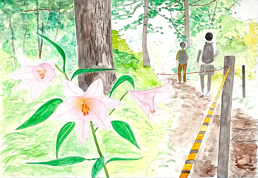 銅賞「ひめさゆりの小径」第二中　3年　真野　峻一