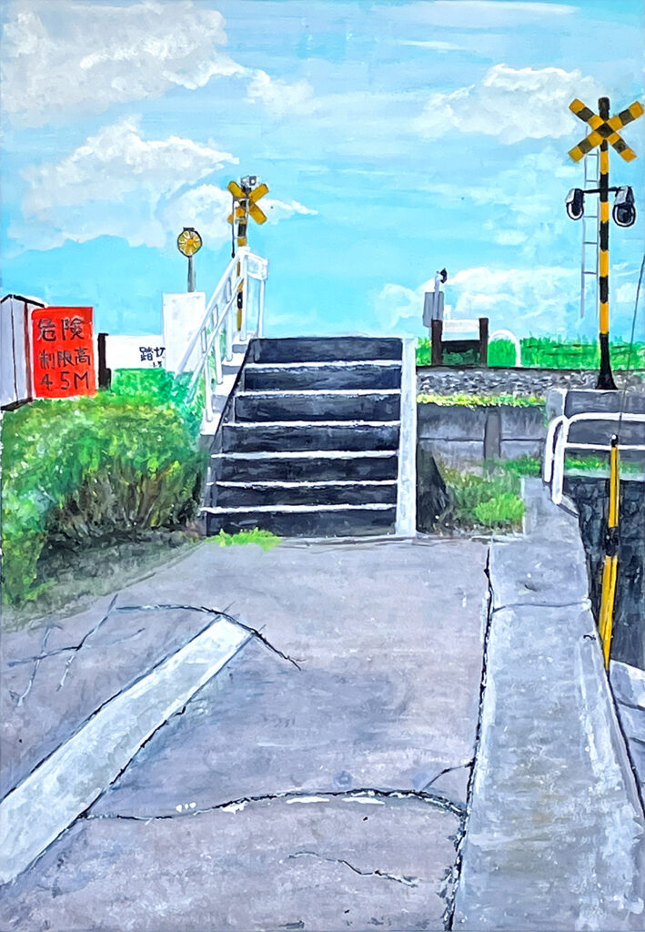 銅賞「散歩道」第三中　1年　齋藤　杏奈