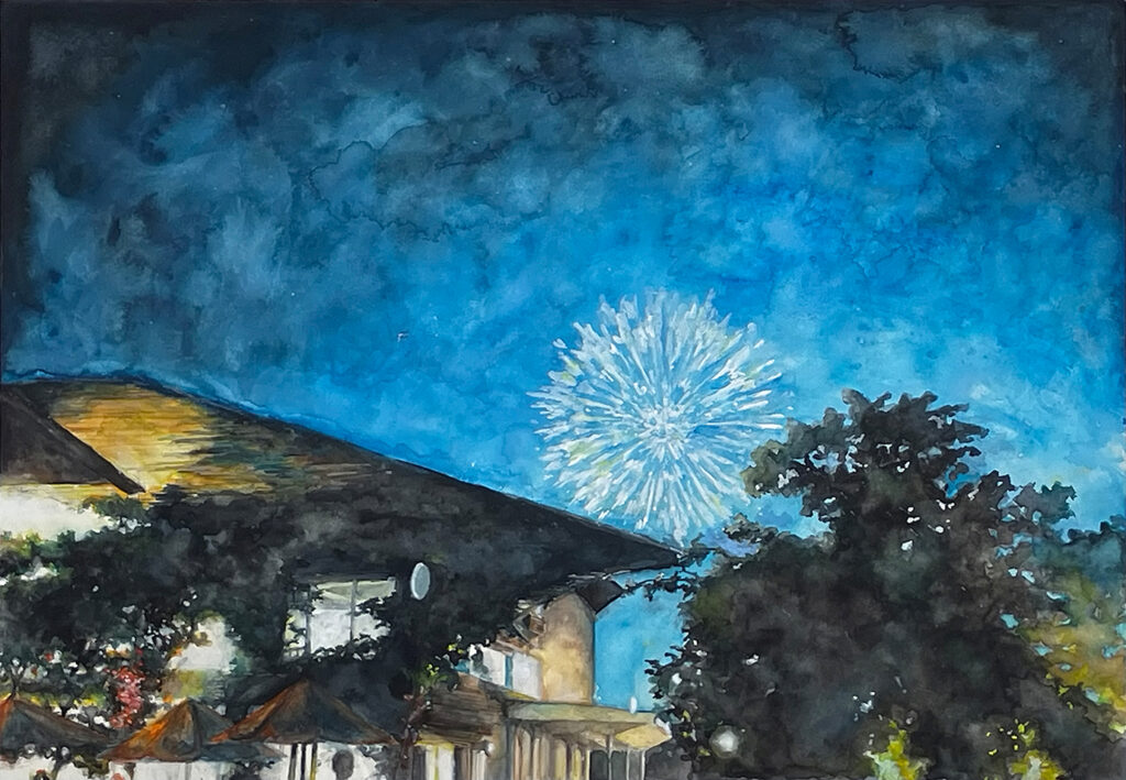 青少年育成市民会議会長賞「まちやまと三条花火」　第二中　3年　金子　瑠那