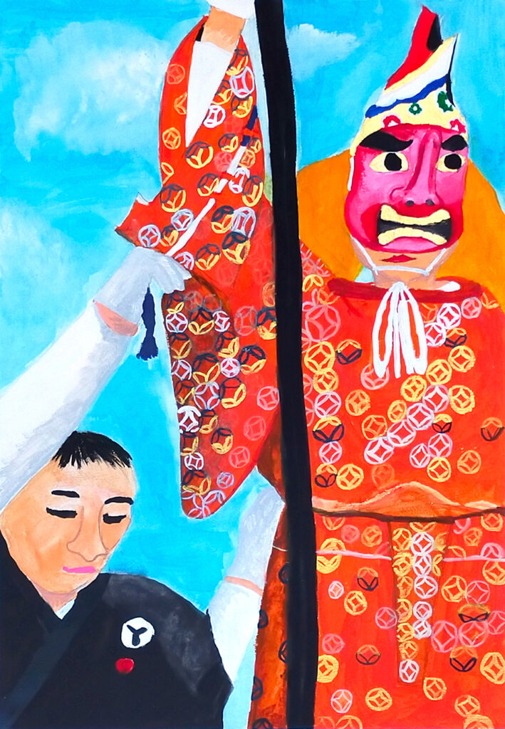 銀賞「かっこいい天狗様」一ノ木戸小　3年　諸橋　芙海