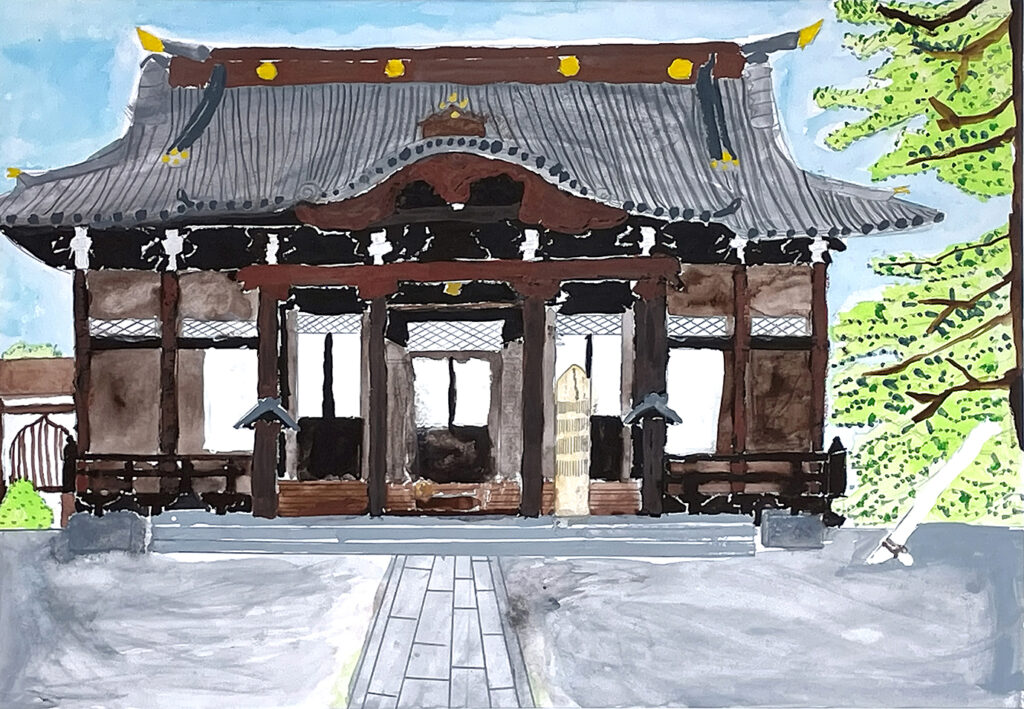 銀賞「本成寺」嵐南小　3年　渡辺　実央