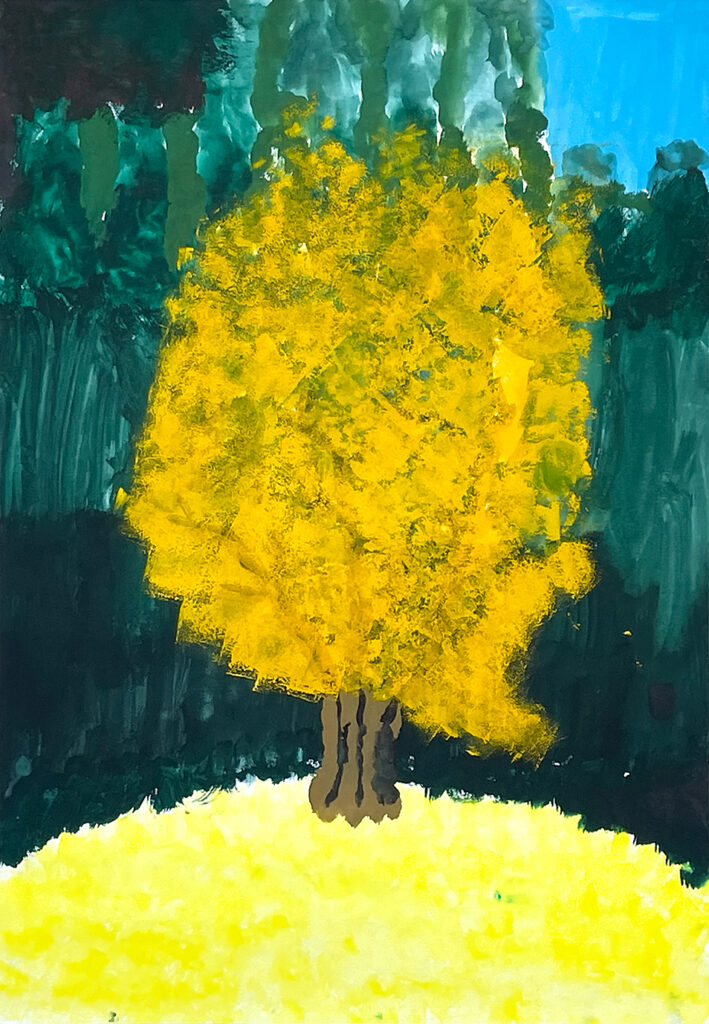 銅賞「わたしたちの大いちょう」大浦小　2年　藤田　陽葵