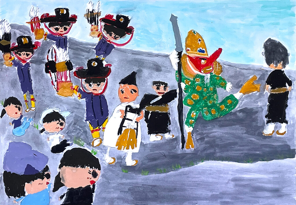 銅賞「大名行列」裏館小　2年　土肥　架音